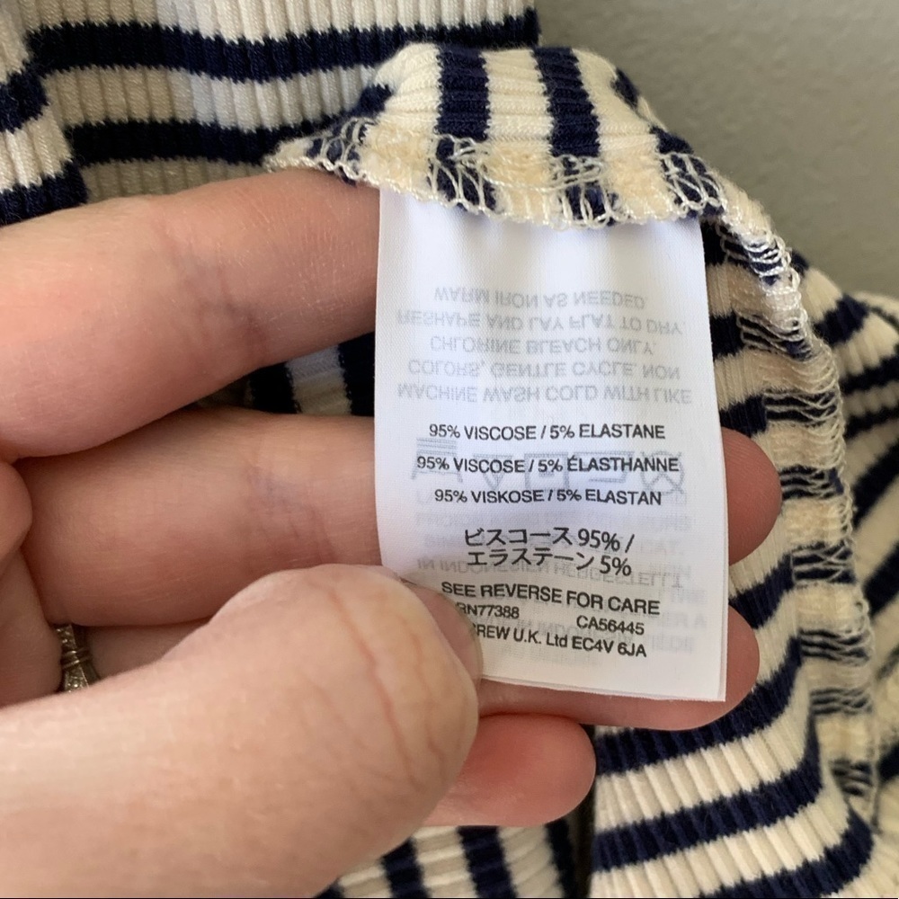 Madewell | Knit Striped Blue White Dress XXS - Picture 4 of 5